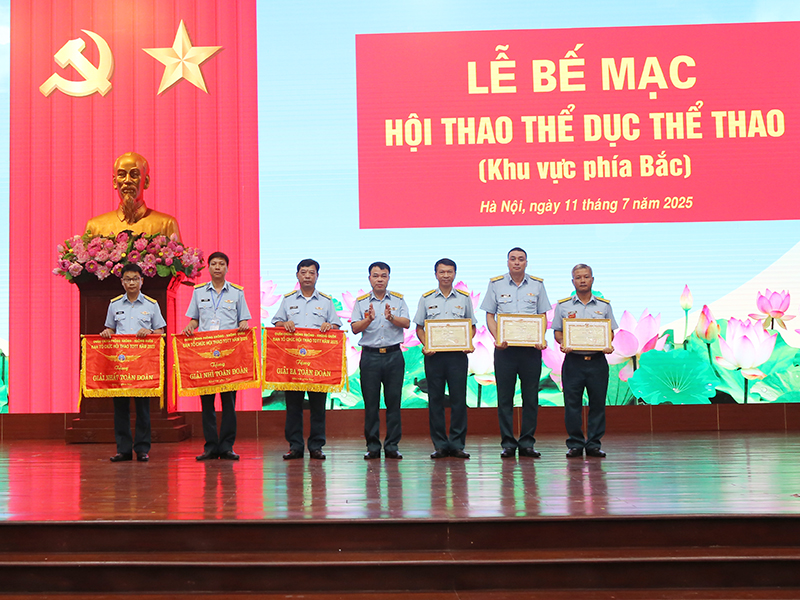 Quân chủng Phòng không - Không quân bế mạc Hội thao Thể dục, thể thao khu vực phía Bắc năm 2025