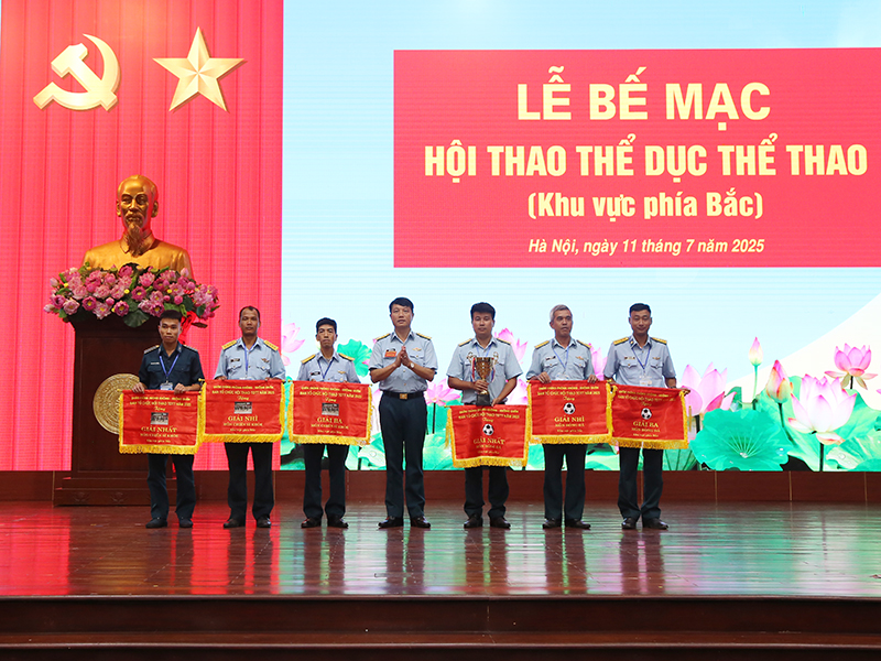 Quân chủng Phòng không - Không quân bế mạc Hội thao Thể dục, thể thao khu vực phía Bắc năm 2025