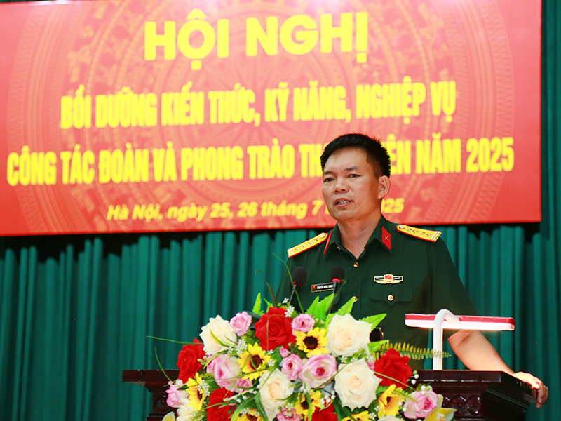 Quân chủng PK-KQ bồi dưỡng kiến thức, kỹ năng, nghiệp vụ công tác Đoàn và phong trào thanh niên năm 2025