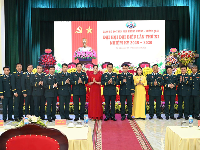 Đảng bộ Bộ Tham mưu Phòng không - Không quân tổ chức Đại hội đại biểu lần thứ XI, nhiệm kỳ 2025-2030