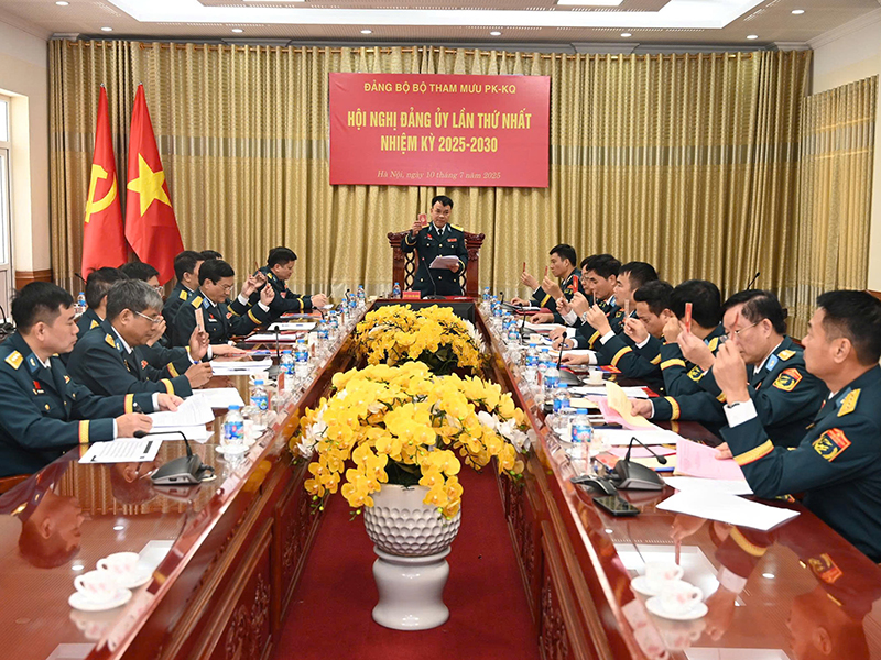 Đảng bộ Bộ Tham mưu Phòng không - Không quân tổ chức Đại hội đại biểu lần thứ XI, nhiệm kỳ 2025-2030