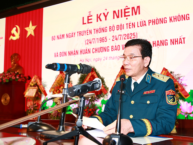 Quân chủng Phòng không - Không quân tổ chức Lễ kỷ niệm 60 năm Ngày truyền thống Bộ đội Tên lửa Phòng không (24-7-1965/24-7-2025) và đón nhận Huân chương Bảo vệ Tổ quốc hạng Nhất