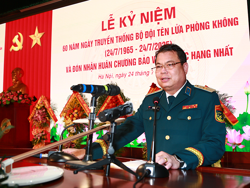 Quân chủng Phòng không - Không quân tổ chức Lễ kỷ niệm 60 năm Ngày truyền thống Bộ đội Tên lửa Phòng không (24-7-1965/24-7-2025) và đón nhận Huân chương Bảo vệ Tổ quốc hạng Nhất