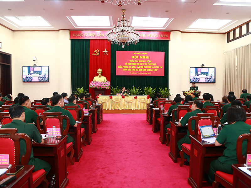 Bộ Quốc phòng tổ chức Hội nghị triển khai nhiệm vụ Đề án “Hỗ trợ thông tin và tuyên truyền về quốc phòng, an ninh, dân tộc và chính sách dân tộc thuộc các tỉnh địa bàn biên giới đất liền”