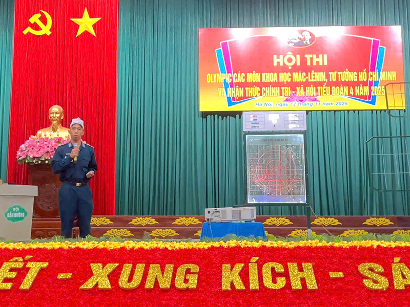 Tiểu đoàn 4, Học viện Phòng không-Không quân tổ chức Hội thi Olympic các môn khoa học Mác - Lênin, tư tưởng Hồ Chí Minh năm 2025