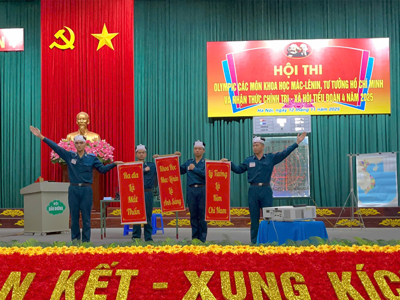 Tiểu đoàn 4, Học viện Phòng không-Không quân tổ chức Hội thi Olympic các môn khoa học Mác - Lênin, tư tưởng Hồ Chí Minh năm 2025