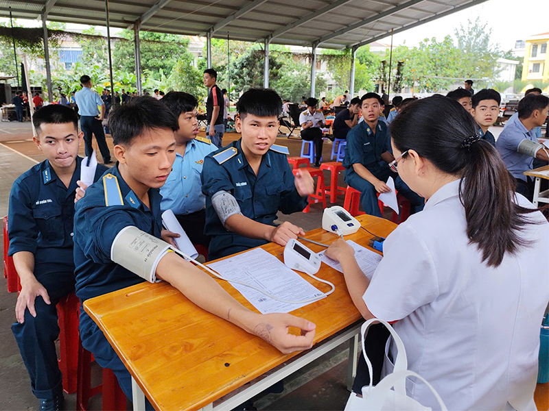 Trường Sĩ quan Không quân phối hợp tổ chức Ngày hội hiến máu tình nguyện năm 2025
