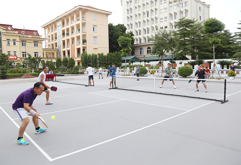 Môn pickleball - thêm sự lựa chọn trong rèn luyện thể lực bộ đội