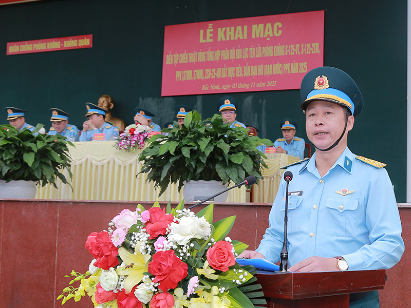 Quân chủng Phòng không - Không quân khai mạc Diễn tập chiến thuật vòng tổng hợp phân đội tên lửa phòng không, pháo phòng không và Zsu-23-4M năm 2025