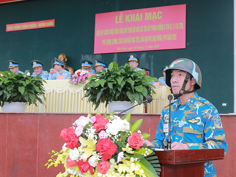 Quân chủng Phòng không - Không quân khai mạc Diễn tập chiến thuật vòng tổng hợp phân đội tên lửa phòng không, pháo phòng không và Zsu-23-4M năm 2025