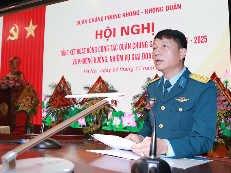Quân chủng Phòng không - Không quân tổng kết hoạt động công tác quần chúng giai đoạn 2021-2025