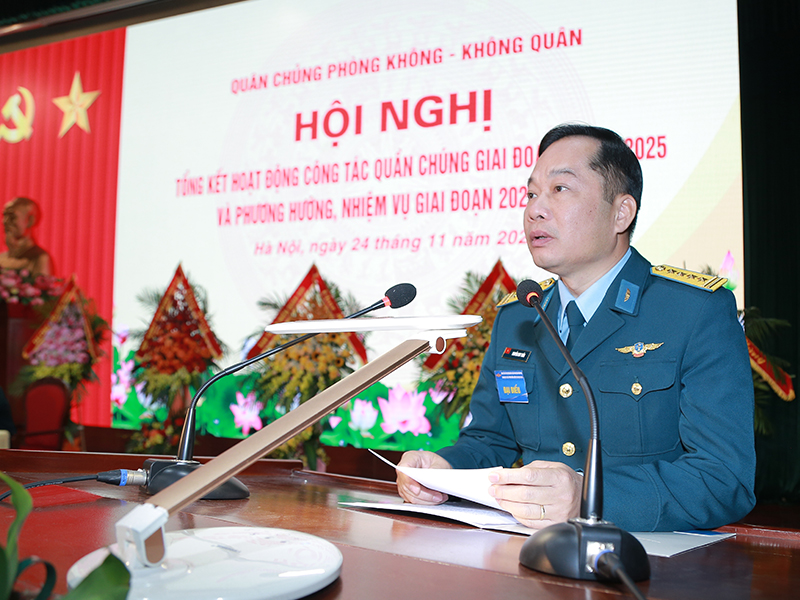 Quân chủng Phòng không - Không quân tổng kết hoạt động công tác quần chúng giai đoạn 2021-2025