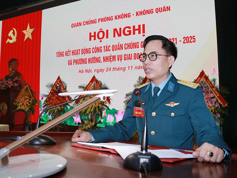 Quân chủng Phòng không - Không quân tổng kết hoạt động công tác quần chúng giai đoạn 2021-2025