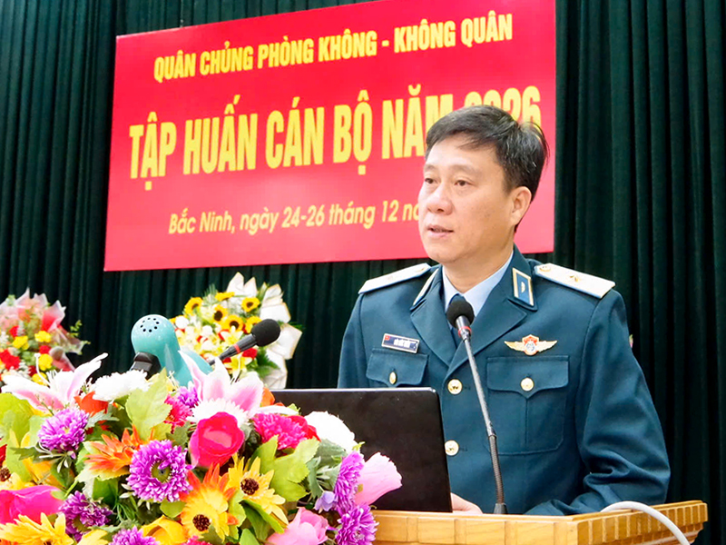 Qu&acirc;n chủng Ph&ograve;ng kh&ocirc;ng - Kh&ocirc;ng qu&acirc;n khai mạc tập huấn c&aacute;n bộ năm 2026