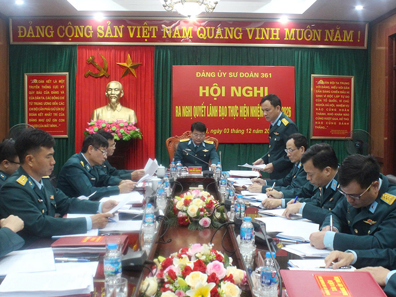 Đảng ủy Sư đoàn 361 ra Nghị quyết lãnh đạo thực hiện nhiệm vụ năm 2026