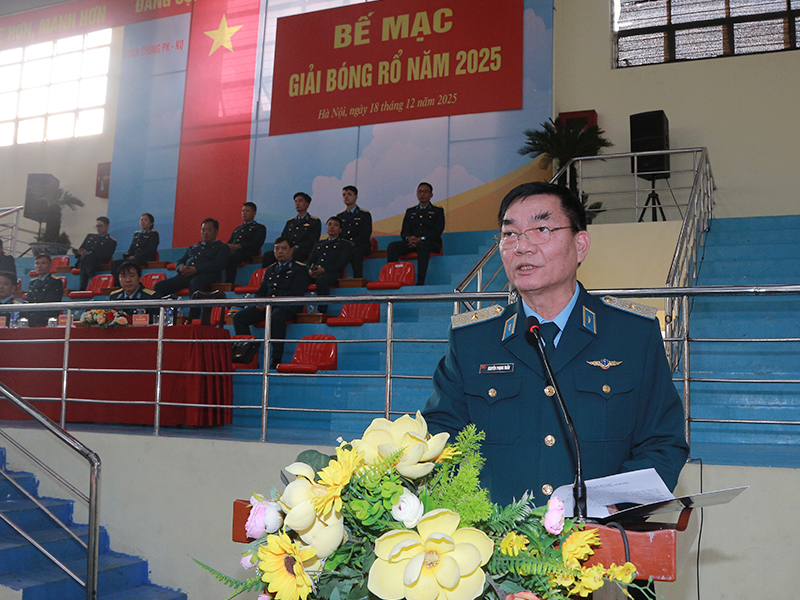 Qu&acirc;n chủng Ph&ograve;ng kh&ocirc;ng - Kh&ocirc;ng qu&acirc;n bế mạc Giải B&oacute;ng rổ năm 2025