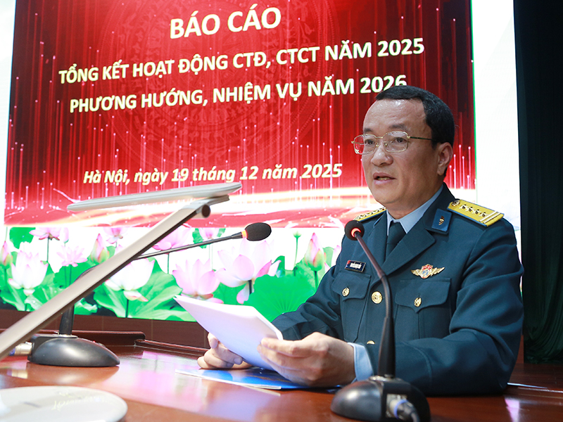 Cục Ch&iacute;nh trị Ph&ograve;ng kh&ocirc;ng - Kh&ocirc;ng qu&acirc;n tổng kết c&ocirc;ng t&aacute;c Đảng, c&ocirc;ng t&aacute;c ch&iacute;nh trị năm 2025