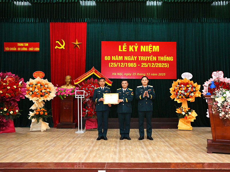 Trung t&acirc;m Ti&ecirc;u chuẩn - Đo lường - Chất lượng kỷ niệm 60 năm Ng&agrave;y truyền thống