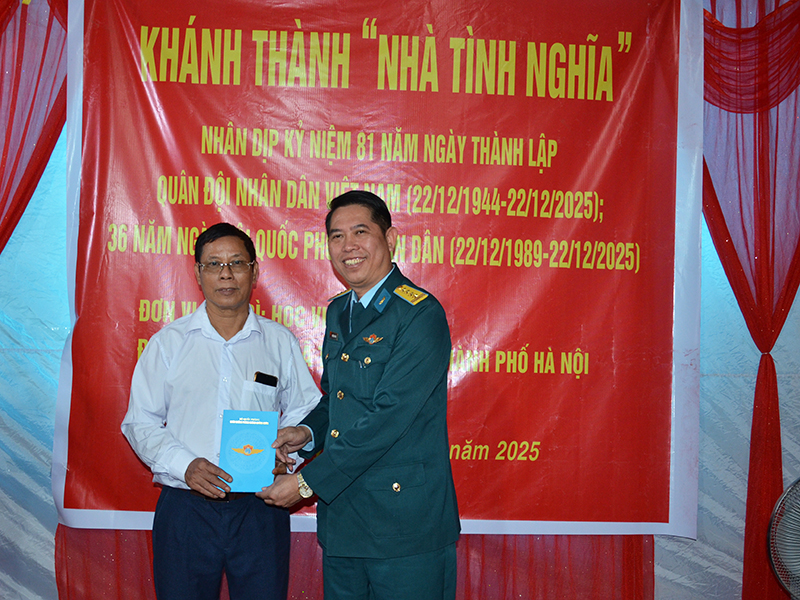 Học viện PK-KQ khánh thành và bàn giao “Nhà tình nghĩa”