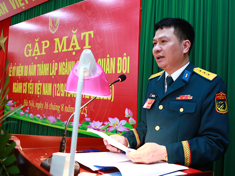 Phòng Cơ yếu, Bộ Tham mưu Quân chủng PK-KQ gặp mặt kỷ niệm 80 năm Ngày truyền thống Ngành Cơ yếu Quân đội và Ngành Cơ yếu Việt Nam