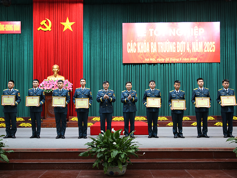 Học viện PK-KQ tổ chức Lễ tốt nghiệp các khóa ra trường đợt 4 năm 2025