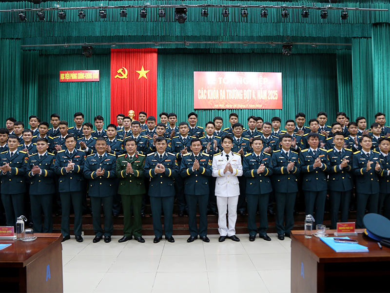 Học viện PK-KQ tổ chức Lễ tốt nghiệp các khóa ra trường đợt 4 năm 2025