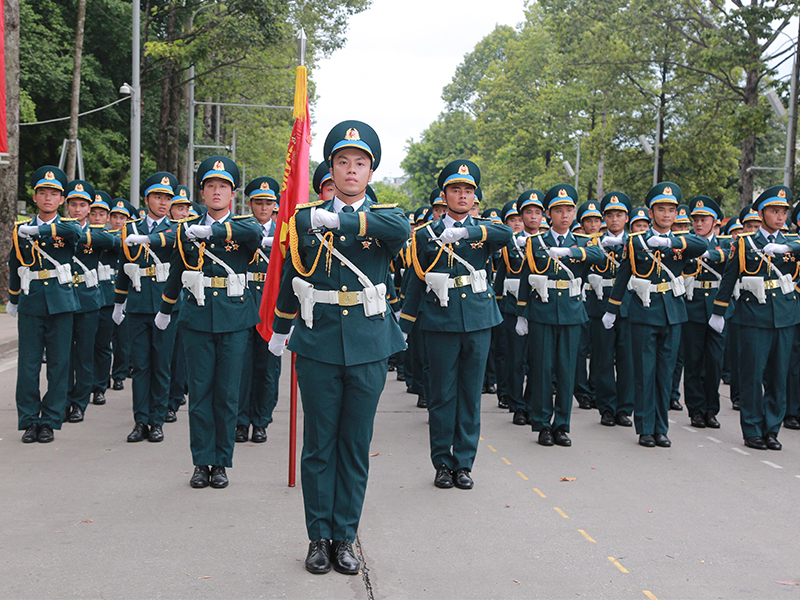 Lực lượng diễu binh, diễu hành Quân chủng Phòng không - Không quân Tổng hợp luyện lần thứ hai tại Quảng trường Ba Đình