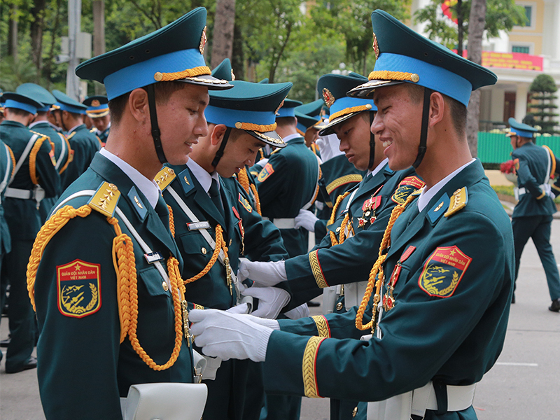 Lực lượng diễu binh, diễu hành Quân chủng Phòng không - Không quân Tổng hợp luyện lần thứ hai tại Quảng trường Ba Đình
