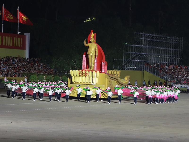 Lực lượng diễu binh, diễu hành Quân chủng Phòng không - Không quân Tổng hợp luyện lần thứ hai tại Quảng trường Ba Đình