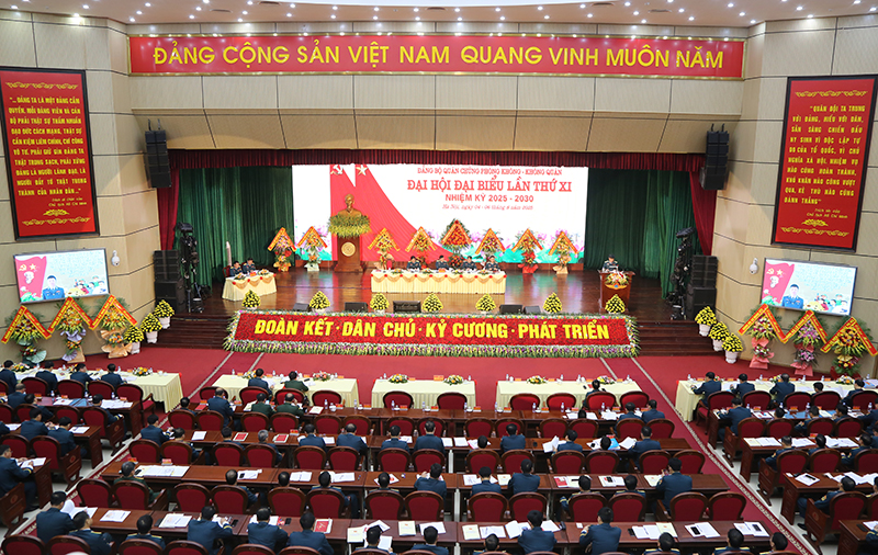 Đại hội đại biểu Đảng bộ Quân chủng Phòng không - Không quân lần thứ XI, nhiệm kỳ 2025-2030 tiến hành phiên trù bị