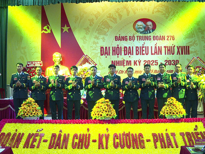 Đảng bộ Trung đoàn 276 tổ chức thành công Đại hội đại biểu nhiệm kỳ 2025-2030
