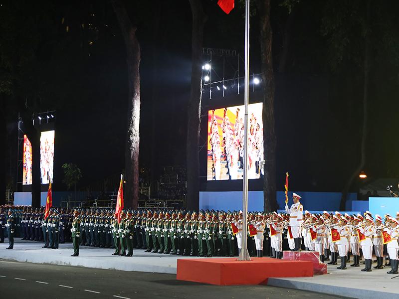Tổng hợp luyện các lực lượng diễu binh, diễu hành tại thành phố Hồ Chí Minh