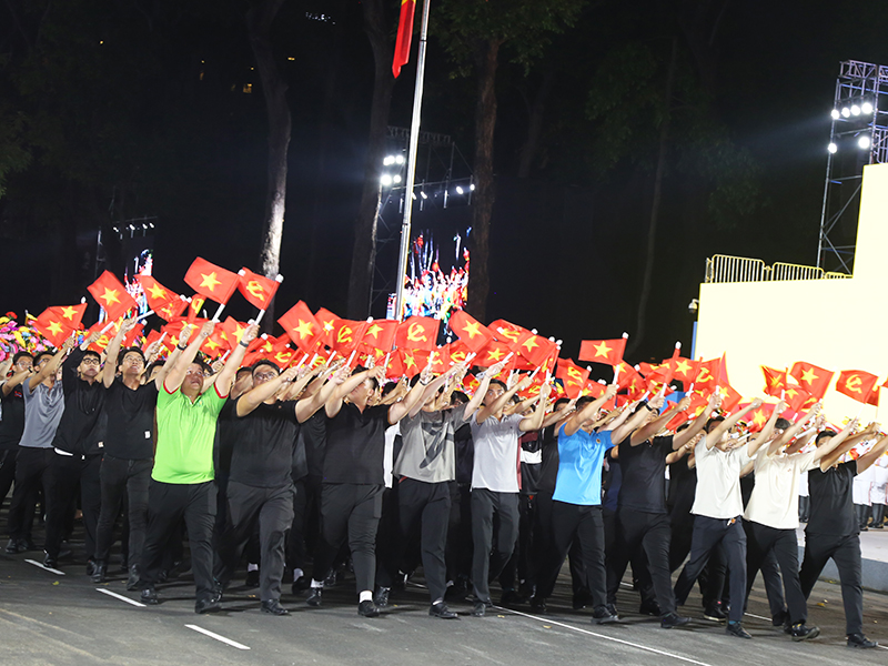 Tổng hợp luyện các lực lượng diễu binh, diễu hành tại thành phố Hồ Chí Minh
