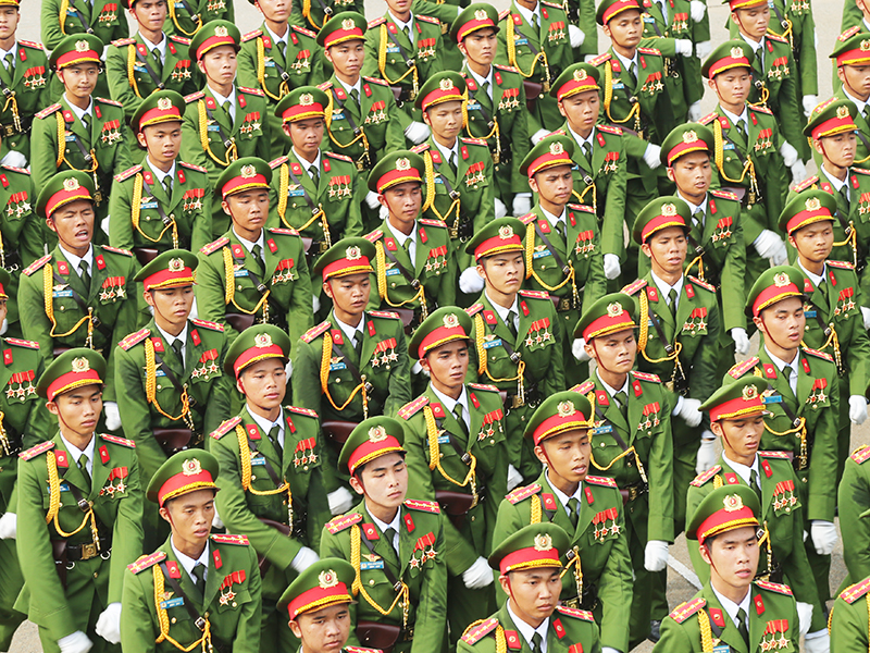 Đại tướng Nguyễn Tân Cương chủ trì Tổng hợp luyện diễu binh, diễu hành Kỷ niệm 50 năm Ngày giải phóng miền Nam, thống nhất đất nước