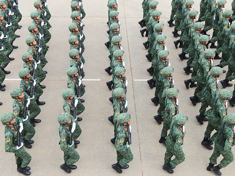 Đại tướng Nguyễn Tân Cương chủ trì Tổng hợp luyện diễu binh, diễu hành Kỷ niệm 50 năm Ngày giải phóng miền Nam, thống nhất đất nước