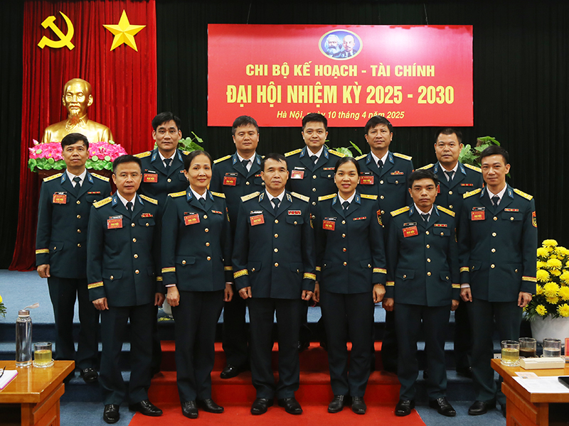 Chi bộ Kế hoạch - Tài chính, Cục Chính trị PK- KQ tổ chức Đại hội nhiệm kỳ 2025 - 2030