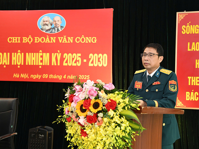 Chi bộ Đoàn Văn công Quân chủng PK-KQ tổ chức Đại hội nhiệm kỳ 2025-2030