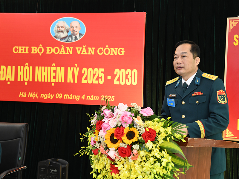 Chi bộ Đoàn Văn công Quân chủng PK-KQ tổ chức Đại hội nhiệm kỳ 2025-2030