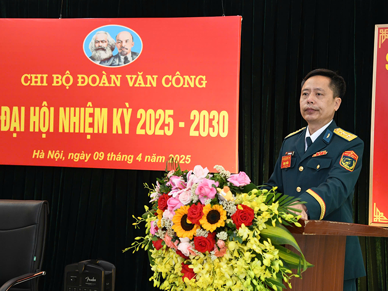 Chi bộ Đoàn Văn công Quân chủng PK-KQ tổ chức Đại hội nhiệm kỳ 2025-2030