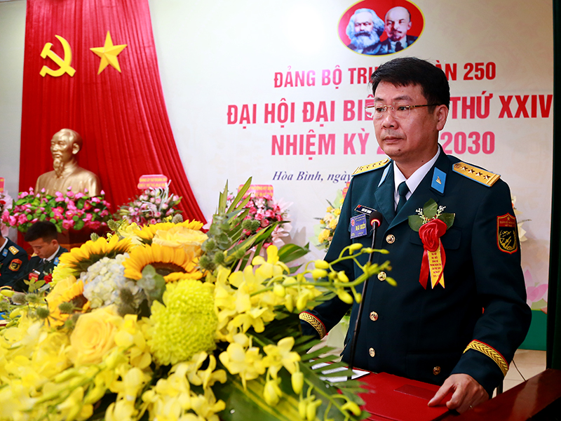 Đảng bộ Trung đoàn Tên lửa 250 tổ chức thành công Đại hội đại biểu lần thứ XXIV, nhiệm kỳ 2025-2030