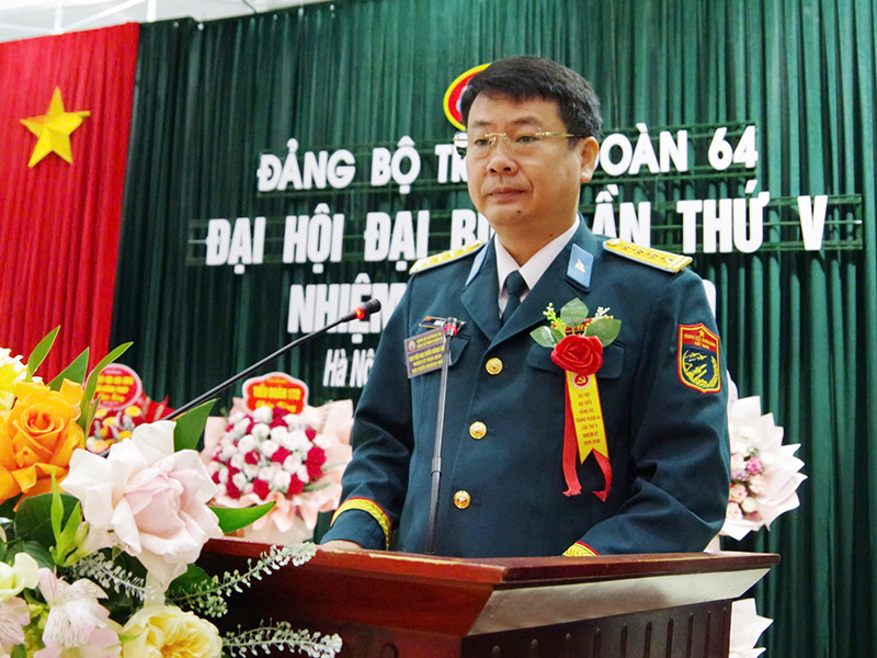 Đảng bộ Trung đoàn 64 tổ chức thành công Đại hội đại biểu lần thứ V, nhiệm kỳ 2025-2030