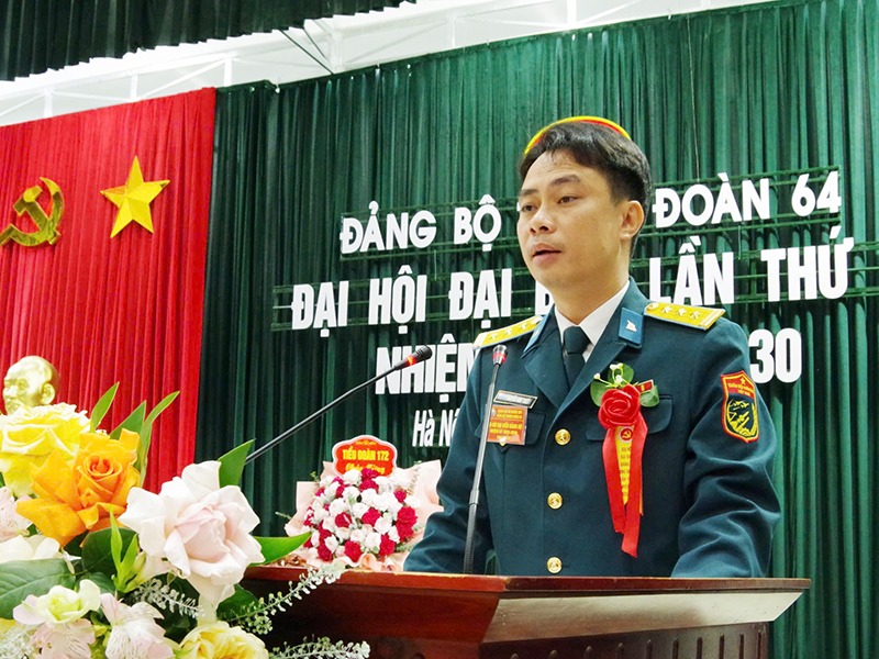 Đảng bộ Trung đoàn 64 tổ chức thành công Đại hội đại biểu lần thứ V, nhiệm kỳ 2025-2030