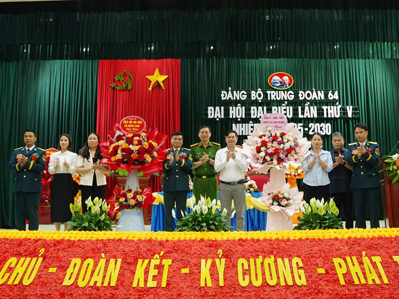 Đảng bộ Trung đoàn 64 tổ chức thành công Đại hội đại biểu lần thứ V, nhiệm kỳ 2025-2030