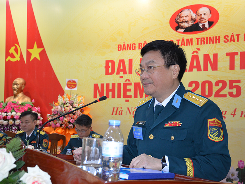 Trung tâm Trinh sát kỹ thuật, Bộ Tham mưu PK-KQ tổ chức thành công Đại hội đại biểu lần thứ III nhiệm kỳ 2025-2030