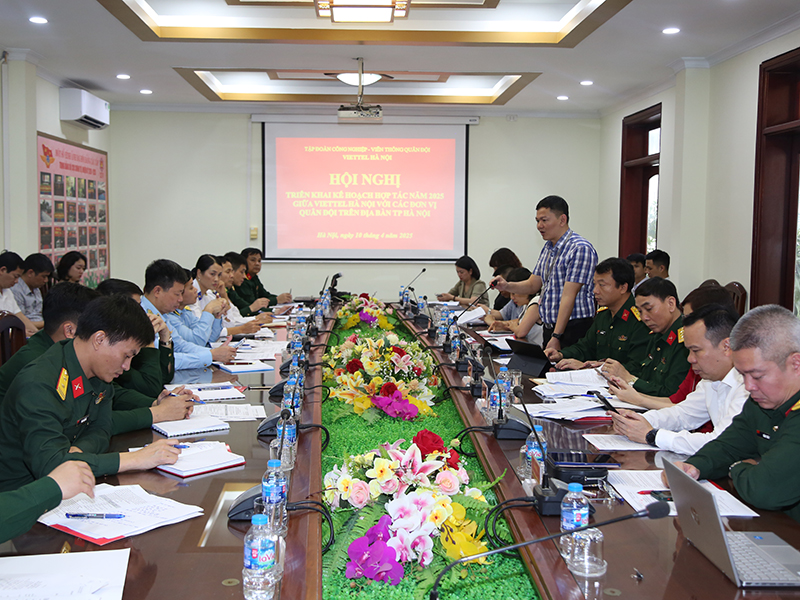 Tiếp tục đẩy mạnh hợp tác giữa Viettel Hà Nội với các đơn vị Quân đội trên địa bàn Thủ đô Hà Nội
