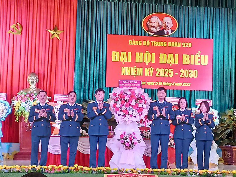 Đảng bộ Trung đoàn 929 tổ chức thành công Đại hội đại biểu Đảng bộ nhiệm kỳ 2025 - 2030