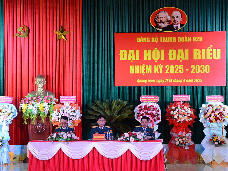Đảng bộ Trung đoàn 929 tổ chức thành công Đại hội đại biểu Đảng bộ nhiệm kỳ 2025 - 2030