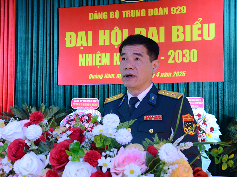 Đảng bộ Trung đoàn 929 tổ chức thành công Đại hội đại biểu Đảng bộ nhiệm kỳ 2025 - 2030