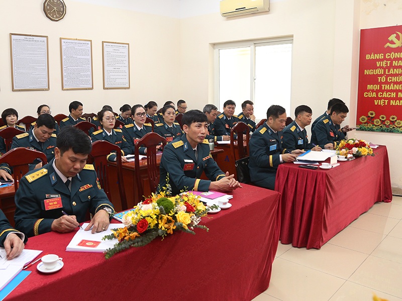 Chi bộ Phòng Tuyên huấn Quân chủng Phòng không - Không quân tổ chức Đại hội nhiệm kỳ 2025-2030