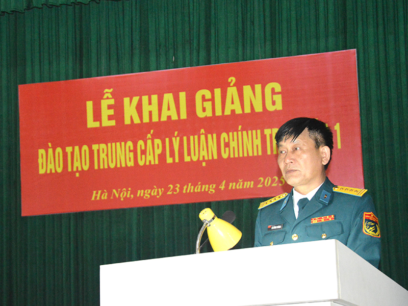Học viện Phòng không-Không quân khai giảng lớp đào tạo trung cấp lý luận chính trị, Khóa 1 năm 2025